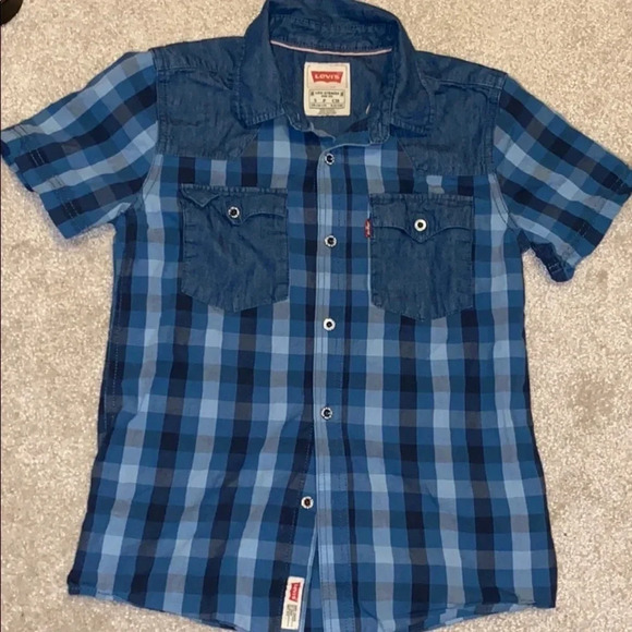 Levi’s boys short sleeve  shirt small - Picture 2 of 8